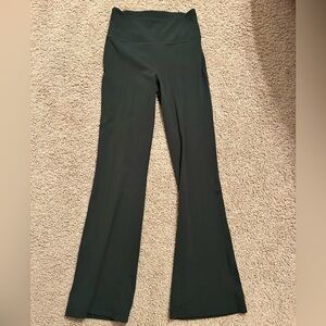 Lululemon dark green flare leggings size 8